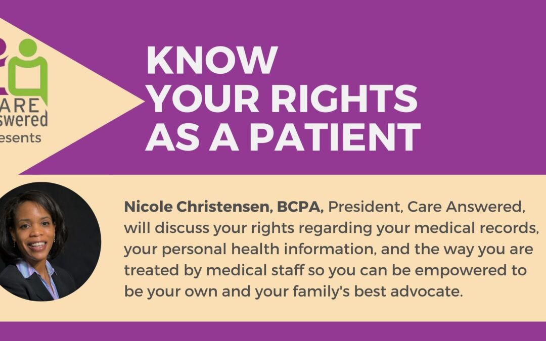 Know Your Rights as a Patient